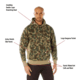 Rothco X Bear Archery Fred Bear Camo Every Day Hoodie, XL, 19070-XL