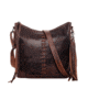 Rounded Concealed Carry Purse Blake Leather Crossbody By Lady Conceal, LCL-110-CRS-DMH