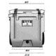 RovR Products RollR 45 Wheeled Cooler, Bluebird, 02-24-00012-14