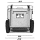 RovR Products RollR 60 Wheeled Cooler, Sage, 02-24-00018-13