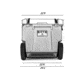 RovR Products RollR 80 Cooler w/ Wagon Bin, Moss, 852490007751