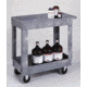 Rubbermaid Heavy-Duty Utility Carts, Rubbermaid 4500-88-BEIG Two-Shelf Carts
