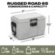Rugged Road 65 Cans Version 2 Hard Cooler, Gunmetal Gray, RR65 V2 - Gunmetal Gray