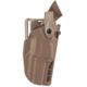 Safariland 7360RDS 7TS ALS/SLS Mid-Ride Level III Retention Duty Holsters, Glock 47 MOS, Left Hand, SafariSeven Plain, FDE Brown, 7360RDS-8972-552
