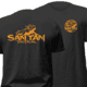 San Tan Tactical Orange Badge T-Shirt, Black, Large, STT-OBLB-LG