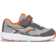 Saucony Ride 10 JR Sneakers - Kids, Grey/Orange, 10.5, Extra Wide, SL267314-XW-10.5
