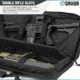 Savior Equipment American Classic Shorty Double Rifle Case, 24in, Black, RB-2412DG-V1-BK