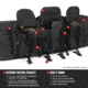 Savior Equipment American Classic Double Rifle Case, 42in, Black, RB-4212DG-V1-BK