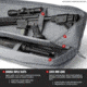 Savior Equipment American Classic Double Rifle Case, 55in, Gray, RB-5512DG-V1-GS