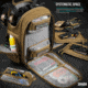 Savior Equipment Compact S.E.M.A Pistol Backpack, 3 Gun, Dark FDE, BP-CPSEMA-WS-TN