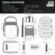 Savior Equipment PRO S.E.M.A Competition Backpack, Black, BP-SEMAXL-PRO-BK