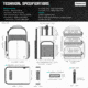 Savior Equipment PRO S.E.M.A Competition Backpack, OD Green, 16 x 21 x11, BP-SEMAXL-PRO-OG
