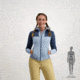 SCOTT Defined Mid Hoody Jacket - Womens, Glace Blue/Metal Blue, 2XS, 2918337370005