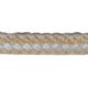 Sea-Dog Double Braided Nylon Rope Spool - 1/4in x 600', Gold/White, 302106600G/W