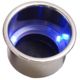 Sea-Dog LED Flush Mount Combo Drink Holder w/Drain Fitting - Blue LED, 588074-1