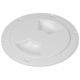 Sea-Dog Smooth Quarter Turn Deck Plate - White - 4", 336140-1