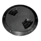 Sea-Dog Textured Quarter Turn Deck Plate - Black - 6" 77442