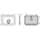 Sea-Dog Triple Latch Rectangular Marine Hatch - 10.25in x 14in, White, 336520