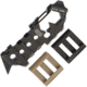 Sektor3 Tools 1B Tool With Cutter, Titanium, Overall 3.875in, Black Finish Blade, Black/Tan Custom Rail Covers, SKT1B