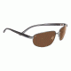 Serengeti Trapani Sunglasses - Shiny Gunmetal/Gray Stripe Frame, Drivers Lenses 7599