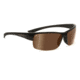 Serengeti Corrente Sunglasses - Shiny Crystal Cognac/Satin Dark Brown Frame, Polar PhD Drivers Gold Lenses 7698