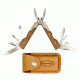 Sheffield Premium Mini 14-in-1 Folding Multi Tool w/ Sheath and Wooden Handle 12806