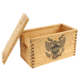 Sheffield Standard Pine Craft Box, Crest Design, Brown, 12650-6