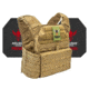 Shellback Tactical Banshee Active Shooter Kit with Level IV Model 4S17 Armor Plates, Coyote, One Size, SBT-BANRIF-4S17-CT
