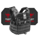 Shellback Tactical Banshee Elite 2.0 Active Shooter Kit with Level IV Model 4S17 Armor Plates, Black, One Size, SBT-BANELT-4S17-BK