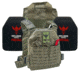 Shellback Tactical Defender 2.0 Lightweight Level IV Ceramic Plates Armor Kit, Ranger Green, One Size, SBT-9040-4SICMH-RG