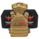 DEMO, Shellback Tactical Defender Active Shooter Armor Kit with Level IV Model 1155 Armor Plates, Coyote, One Size, NSN N, SBT-ACTSHOOT-AR-CT