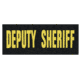Shellback Tactical Deputy Sheriff ID Placard, Hook Back, 2 x 5in?h, Gold on Black, One Size Fits Most SBT-X213230-DSH-GB