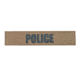 Shellback Tactical ID Placard w/ Hook Back, 1x5in, Police/Black On Coyote, SBT-X213231A-POL-BC