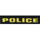 Shellback Tactical Police ID Placard, Hook Back, 1 x 5 inch, Gold on Black, One Size Fits Most SBT-X213231A-POL-GB