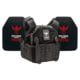 Shellback Tactical Rampage 2.0 Lightweight Level IV Ceramic Plates Armor Kit, Black, One Size, SBT-9031-4SICMH-BK