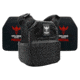 Shellback Tactical Shield 2.0 Lightweight Level IV Ceramic Plates Armor Kit, Black, One Size, SBT-9011-4SICMH-BK