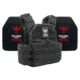 Shellback Tactical Skirmish Lightweight Level IV Ceramic Plates Armor Kit, Black, One Size, SBT-9020-4SICMH-BK