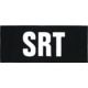 Shellback Tactical SRT ID-Placard, Hook Back, 2 x 5inch, White on Black, One Size Fits Most, SBT-X213230-SRT-WB