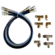 Si-Tex Hydraulic Steering Installation Kit w/Hoses &amp; Fittings Autopilot 59839