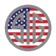 SIG SAUER Velcro Patch, Red, White, Blue, SIG-USFLAG-PATCH