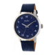 Simplify The 4200 Leather Strap Watch, Navy, Standard SIM4204