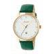 Simplify The 4300 Leather Strap Watch with Date Display, Forest Green, Standard SIM4305