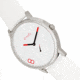 Simplify The 7200 Leather-Band Watch, White/White, One Size, SIM7201