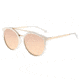 Sixty One Sunglasses Moreno Polarized Sunglasses, White/Rose Gold, One Size, SIXS145RG