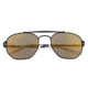Sixty One Sunglasses Stockton Polarized Sunglasses - Unisex, Black/Gold, One Size, SIXS103BK