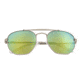 Sixty One Sunglasses Stockton Polarized Sunglasses - Unisex, Silver/Yellow-Green, One Size, SIXS103SL