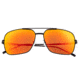 Sixty One Sunglasses Teewah Polarized Sunglasses - Unisex, Black/Red-Yellow, One Size, SIXS105BK