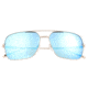 Sixty One Sunglasses Teewah Polarized Sunglasses - Unisex, Silver/Celeste, One Size, SIXS105SL