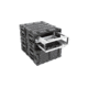SKB Cases 3U Removable Shock Rack, Rackable Depth 20in, Black, 24in x 19in x 5.25in 3RR-3U20-22B