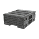 SKB Cases 4U Roto Rolling Rack w/ wheels and handle, Black, 19in x 7in 1SKB-R4UW